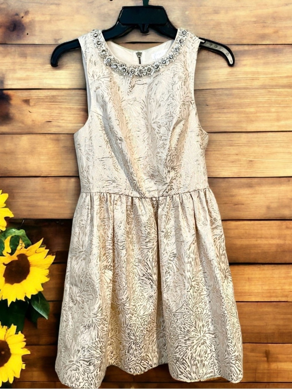 Cooperative Metallic Gold Dress